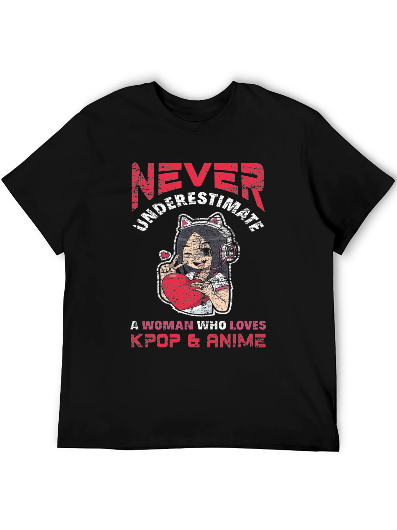 Never Underestimate Kpop & Anime T-Shirt
