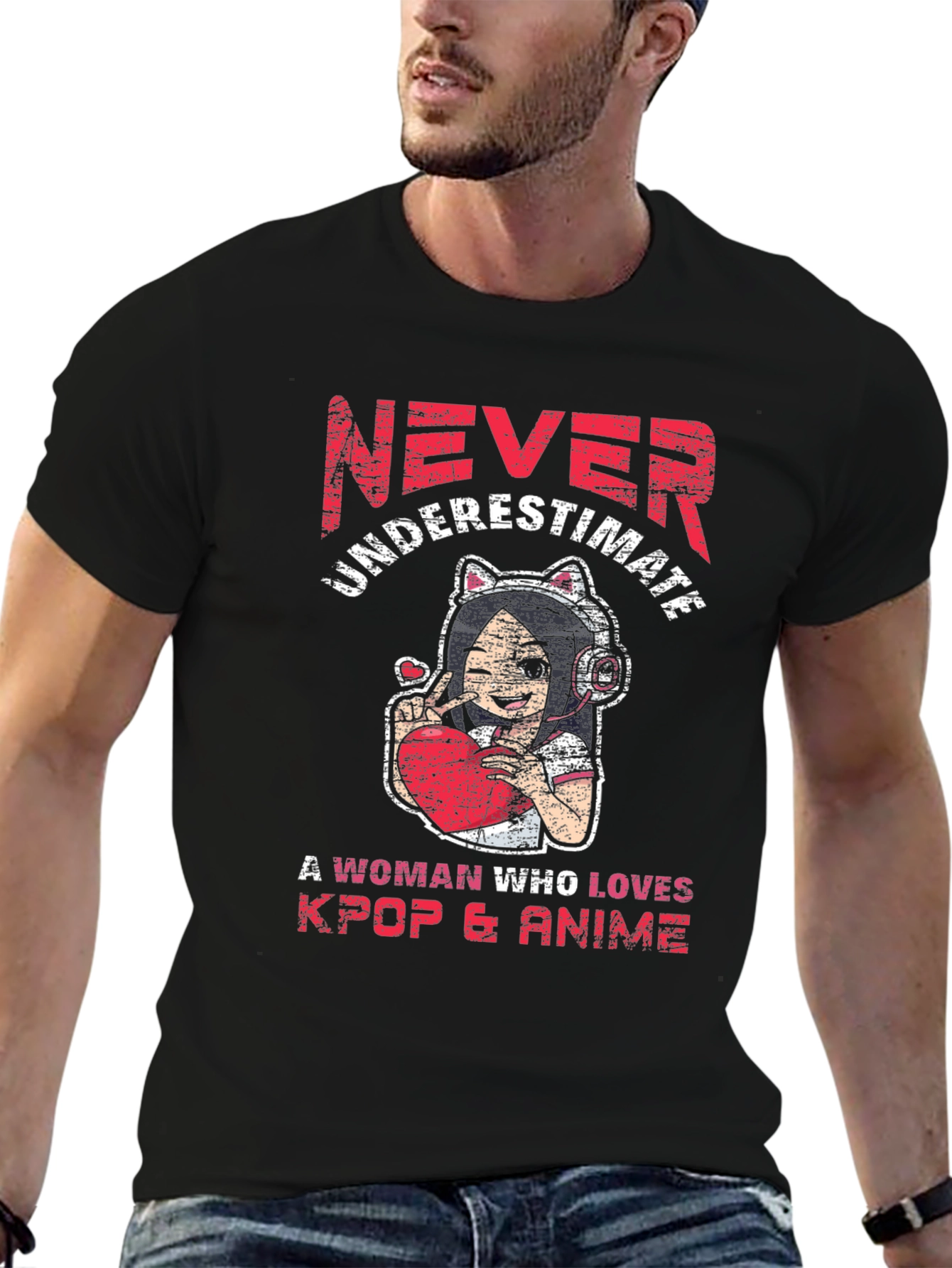 Never Underestimate Kpop & Anime T-Shirt