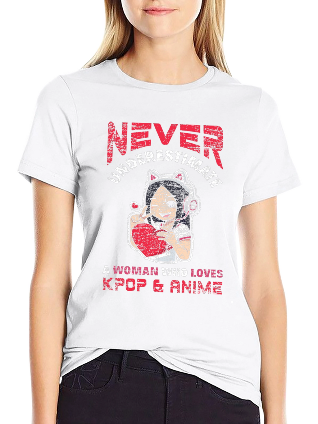 Never Underestimate Kpop & Anime T-Shirt