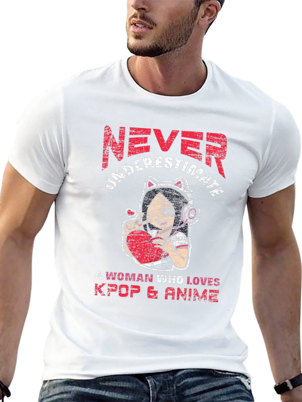 Never Underestimate Kpop & Anime T-Shirt