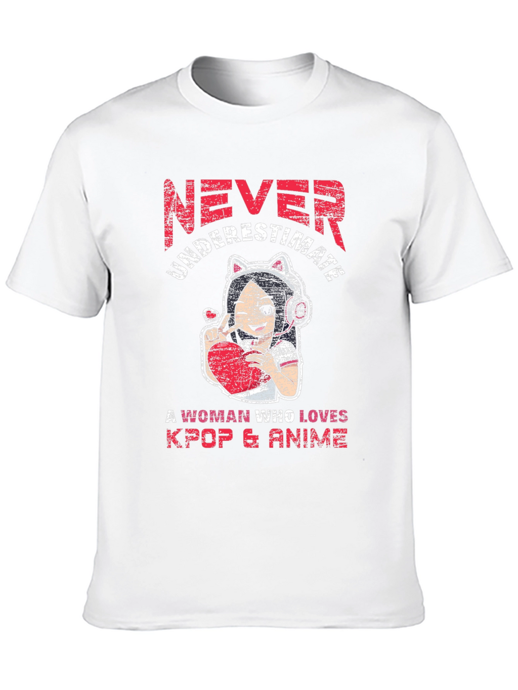 Never Underestimate Kpop & Anime T-Shirt