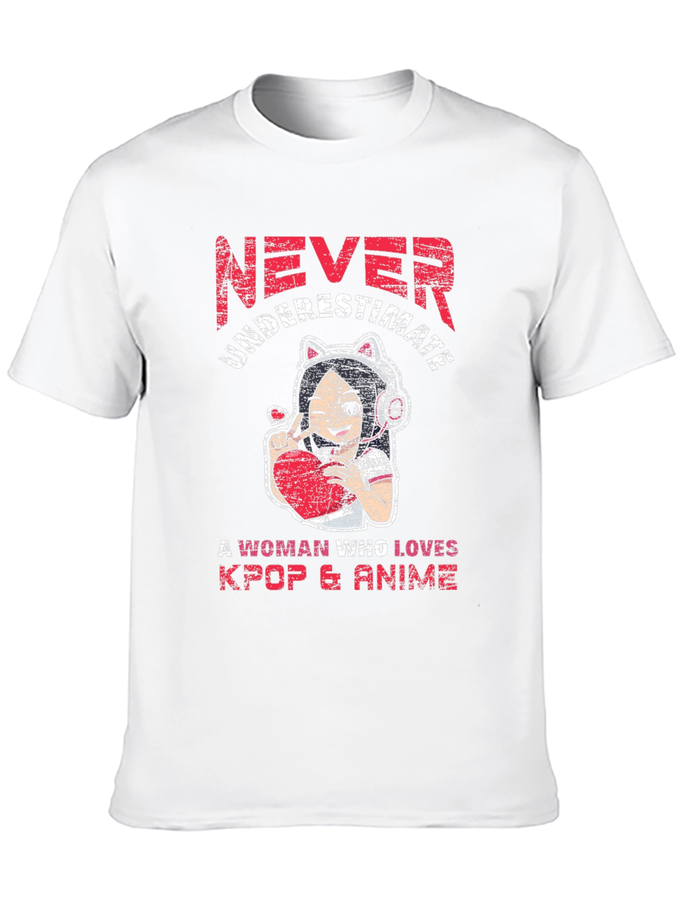 Never Underestimate Kpop & Anime T-Shirt
