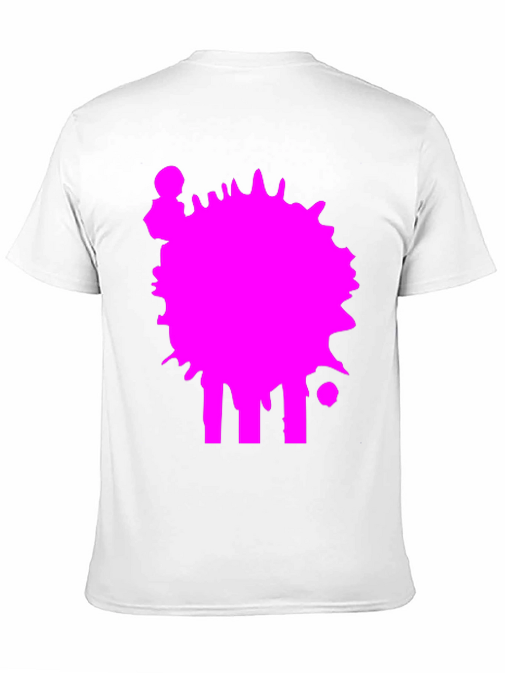 Abstract Splatter Graphic Tee - Casual Black T-Shirt