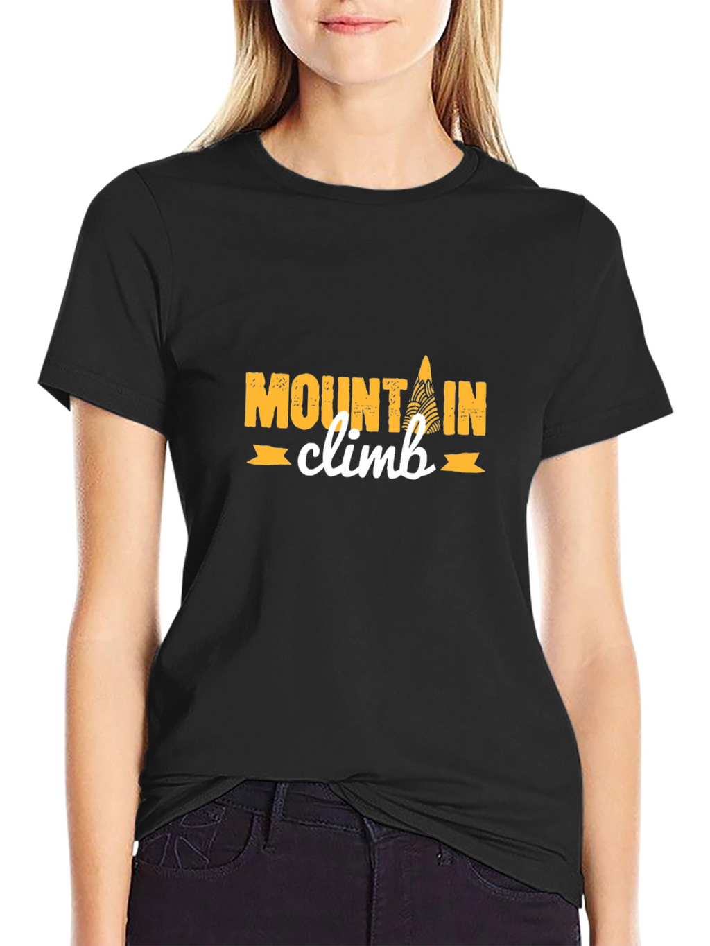 Mountain Climb Graphic Tee - Black