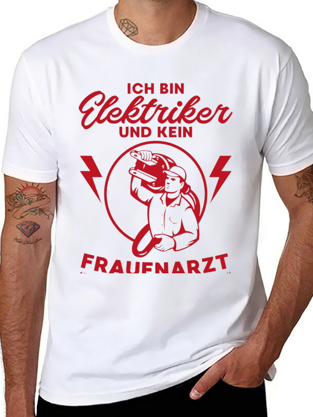 Ich Bin Elektriker T-Shirt - Funny Electrician Tee