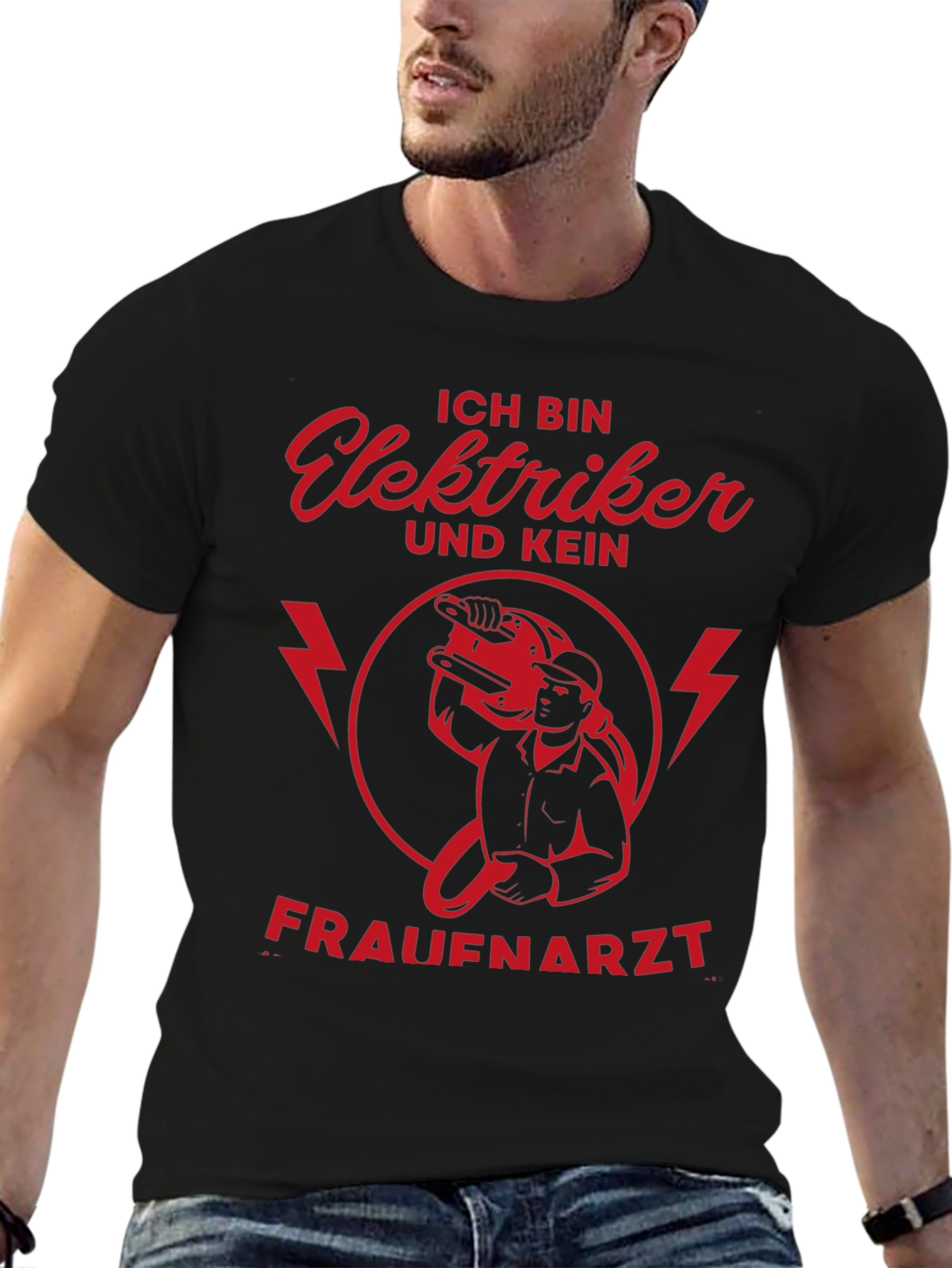 Ich Bin Elektriker T-Shirt - Funny Electrician Tee