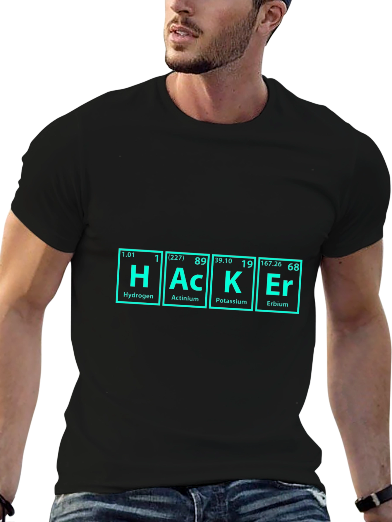 Hacker Periodic Table Black T-Shirt