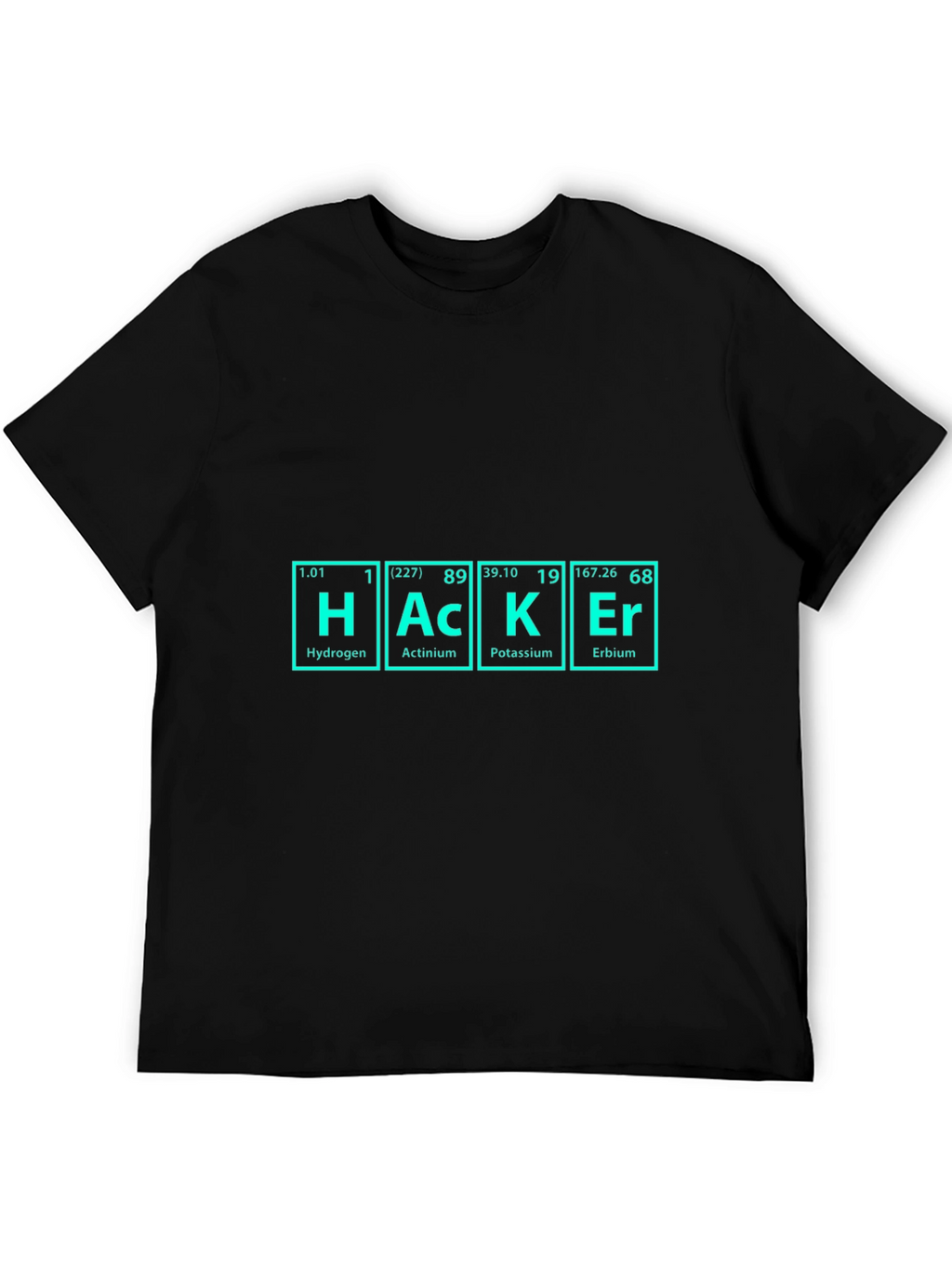 Hacker Periodic Table Black T-Shirt