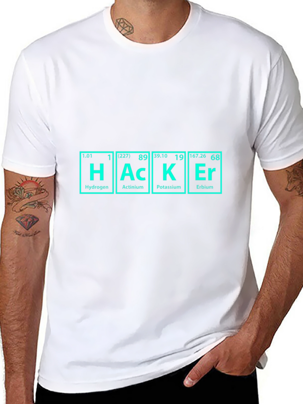 Hacker Periodic Table Black T-Shirt