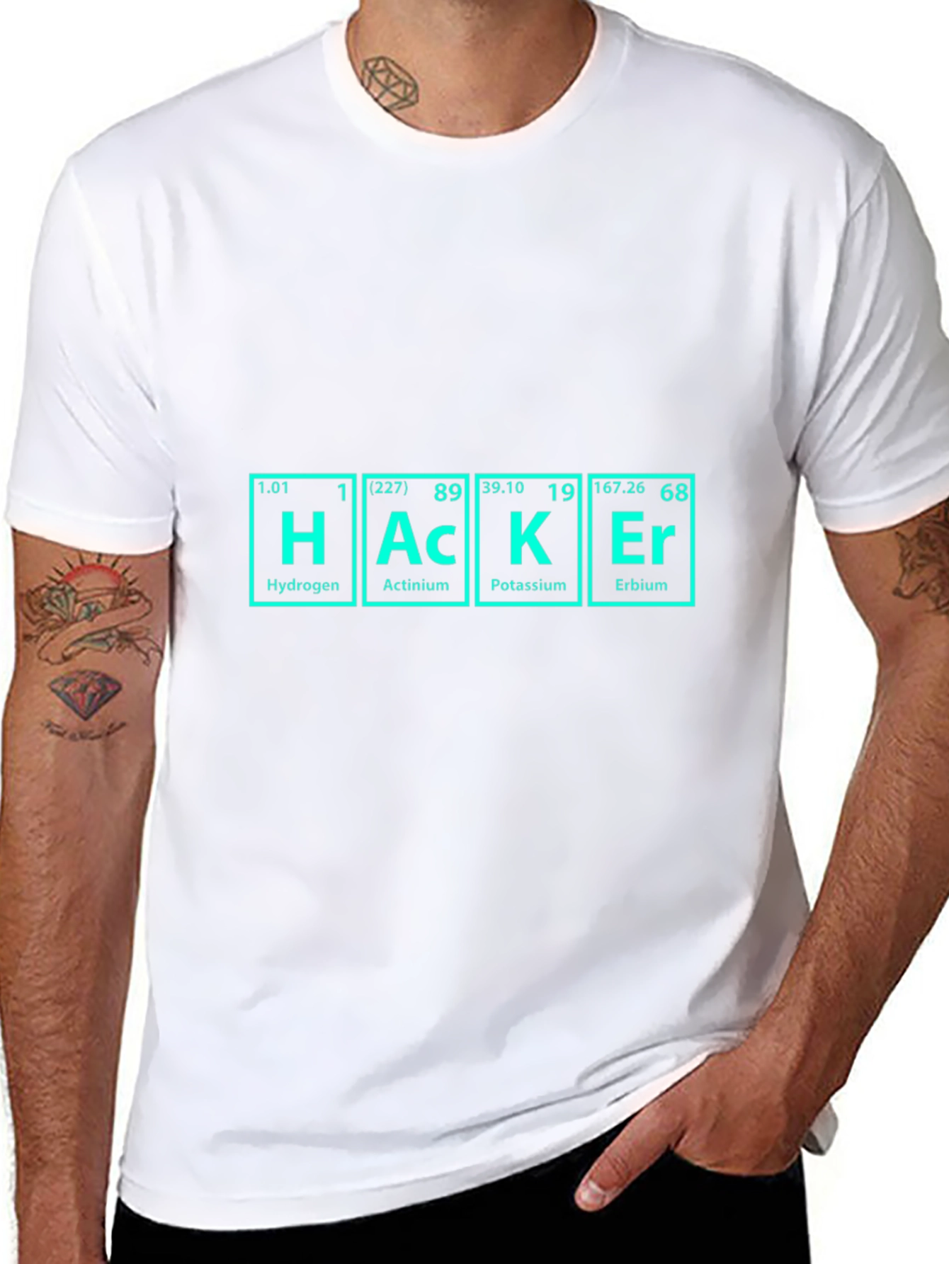 Hacker Periodic Table Black T-Shirt
