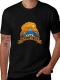 Happy Camping Graphic Tee - Adventure Shirt