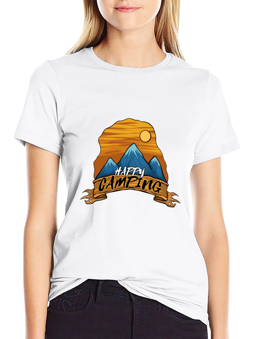 Happy Camping Graphic Tee - Adventure Shirt