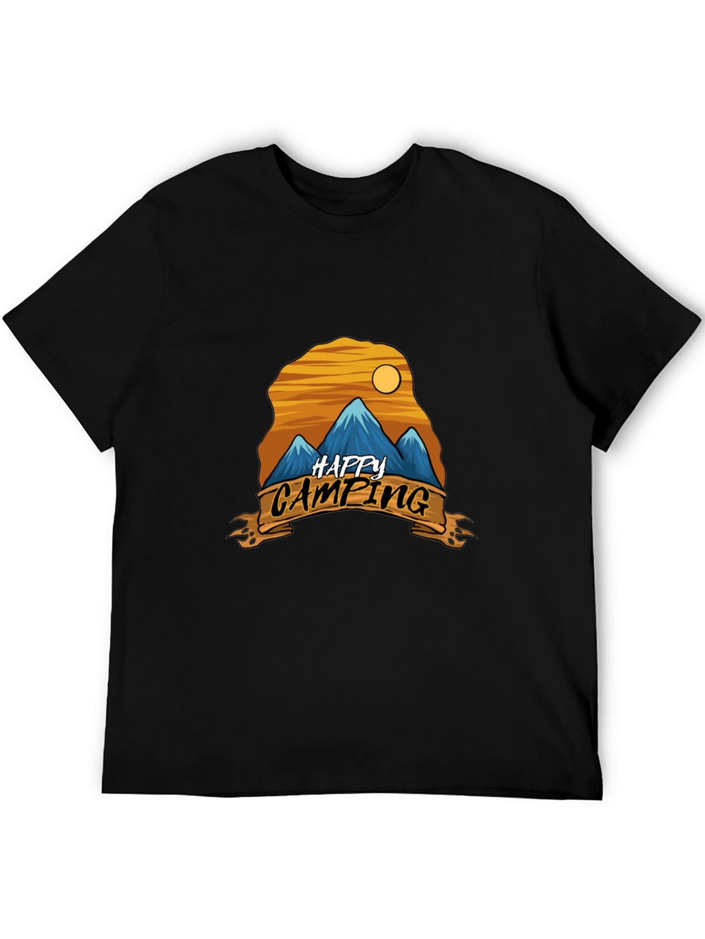Happy Camping Graphic Tee - Adventure Shirt