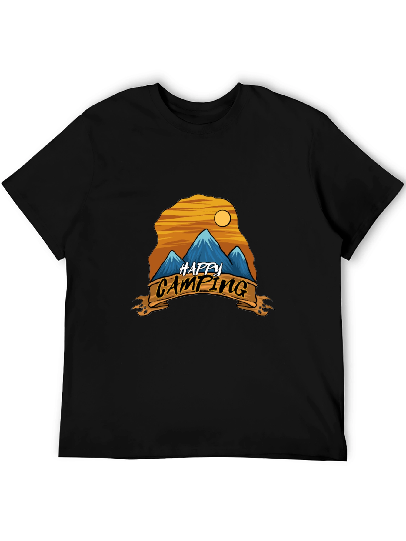 Happy Camping Graphic Tee - Adventure Shirt