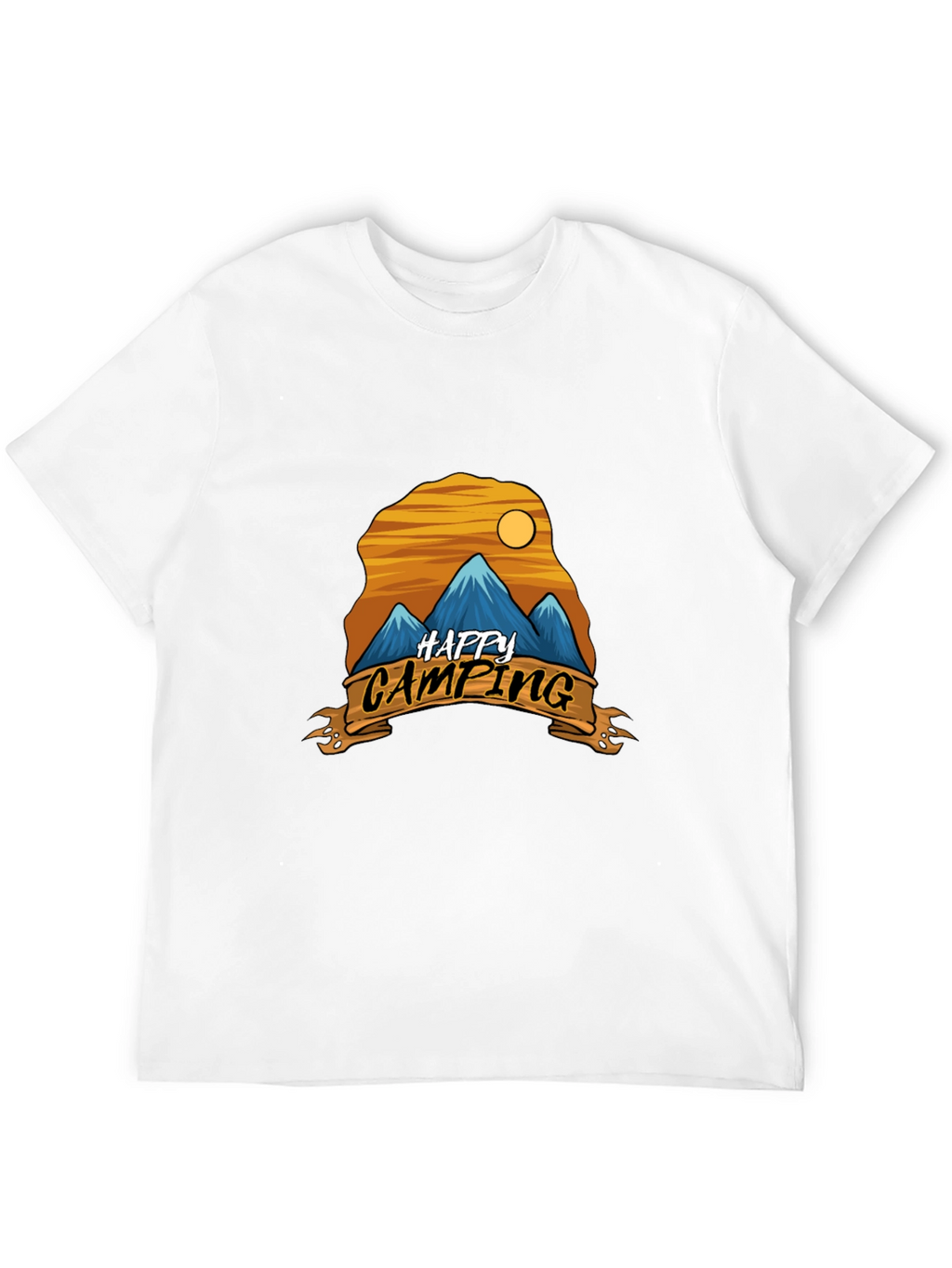 Happy Camping Graphic Tee - Adventure Shirt
