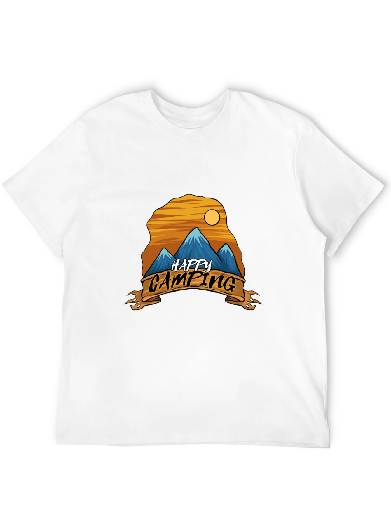 Happy Camping Graphic Tee - Adventure Shirt