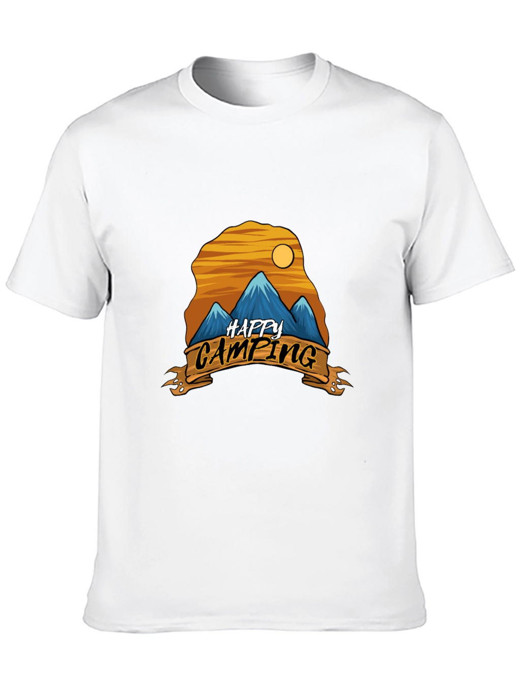 Happy Camping Graphic Tee - Adventure Shirt