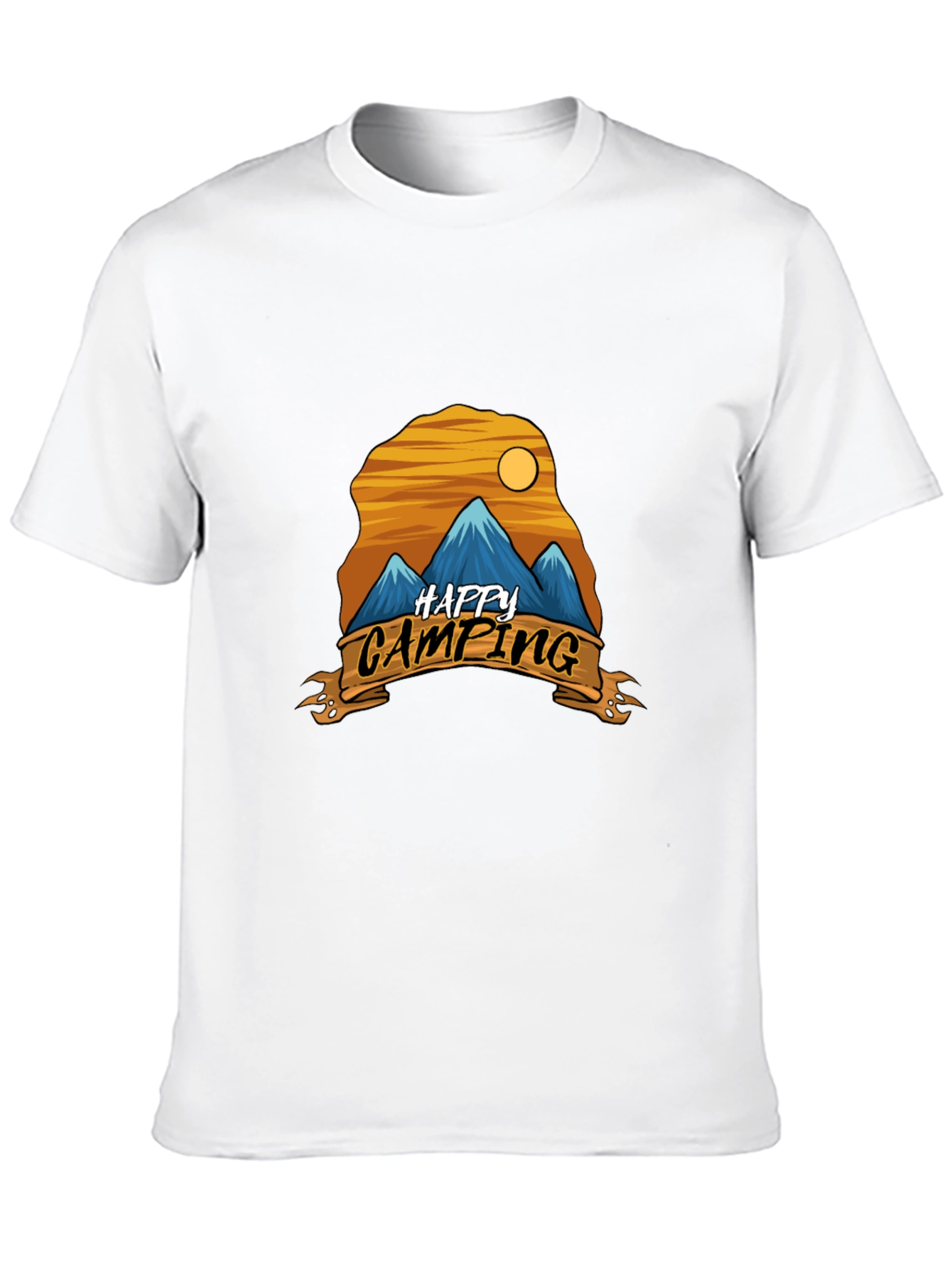 Happy Camping Graphic Tee - Adventure Shirt