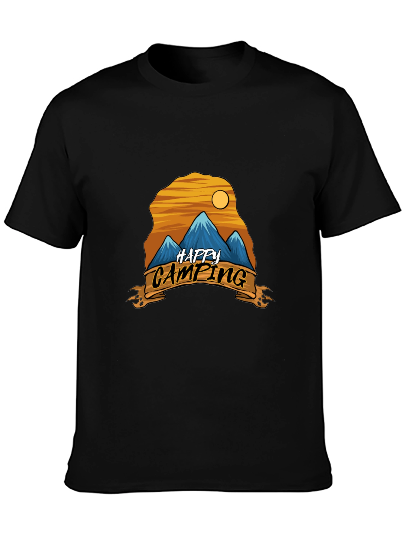 Happy Camping Graphic Tee - Adventure Shirt