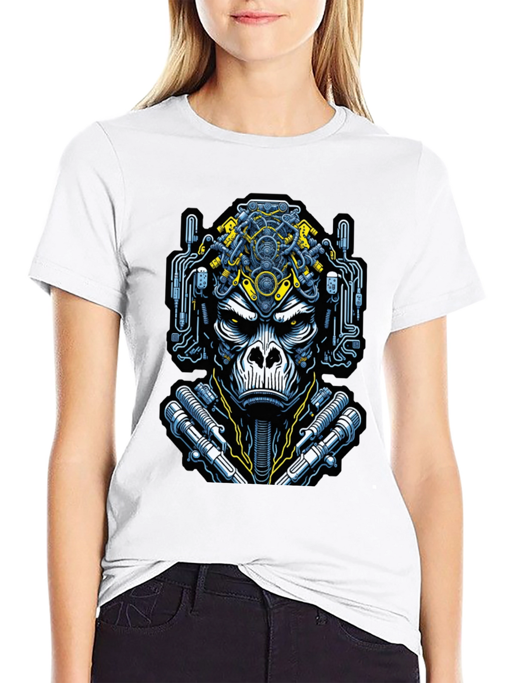 Cyber Gorilla Graphic Tee - Unique Style