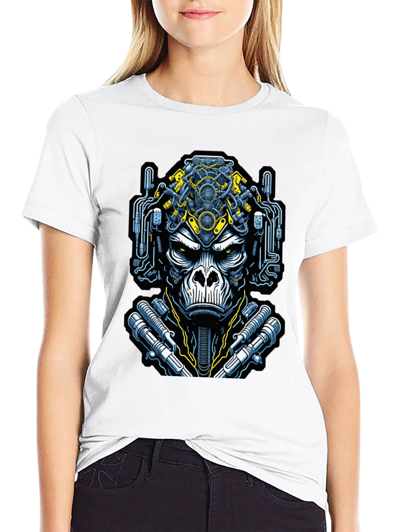 Cyber Gorilla Graphic Tee - Unique Style