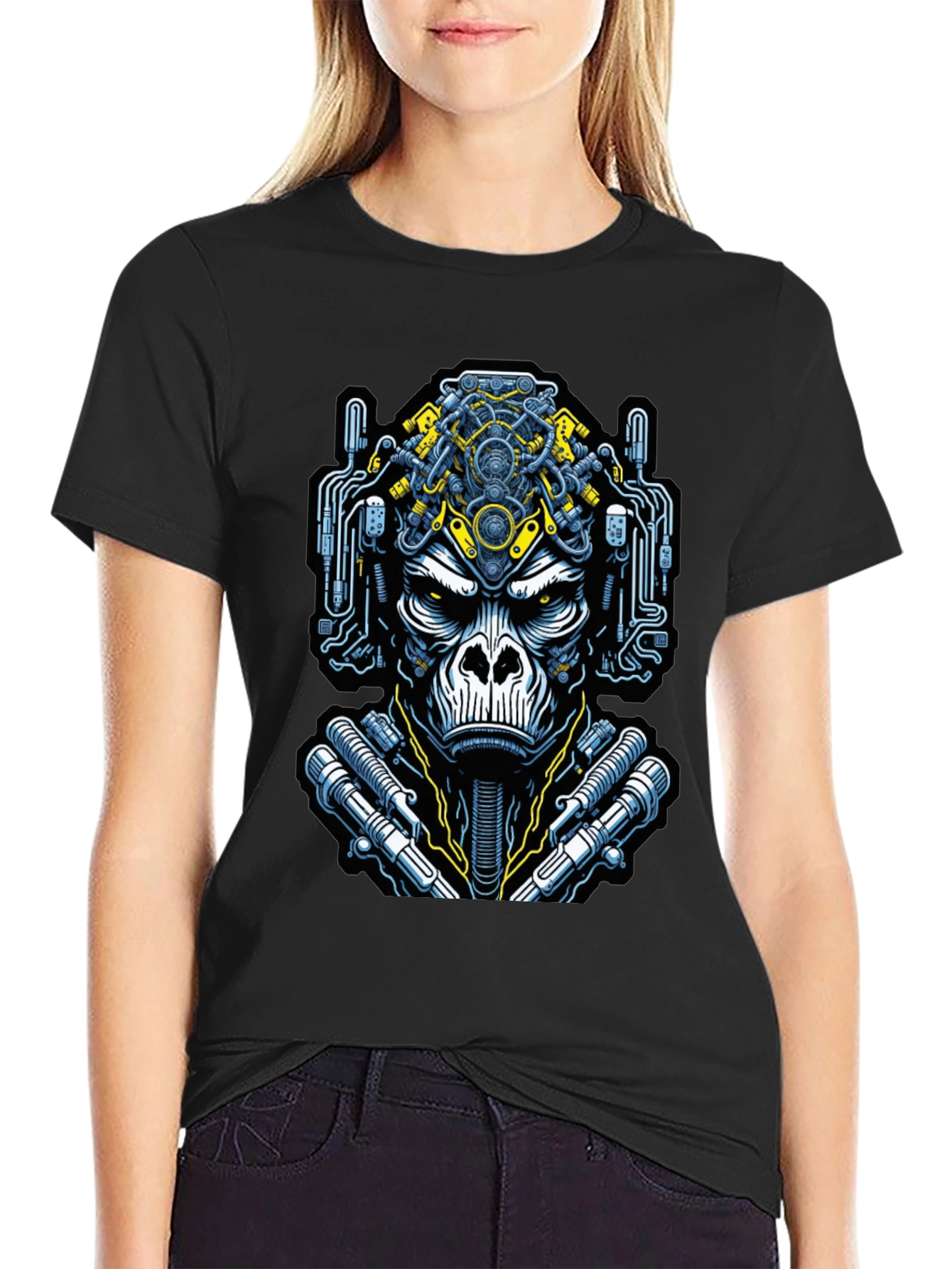 Cyber Gorilla Graphic Tee - Unique Style