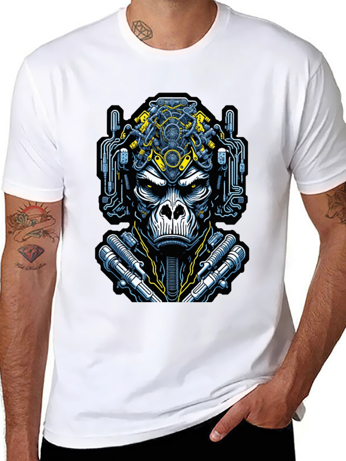 Cyber Gorilla Graphic Tee - Unique Style