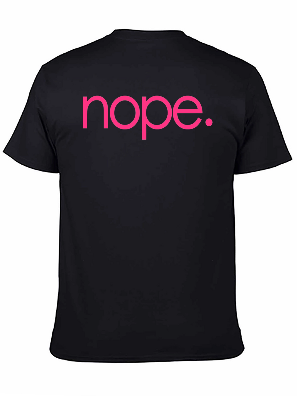 Nope Slogan Graphic Tee - Casual Cotton T-Shirt