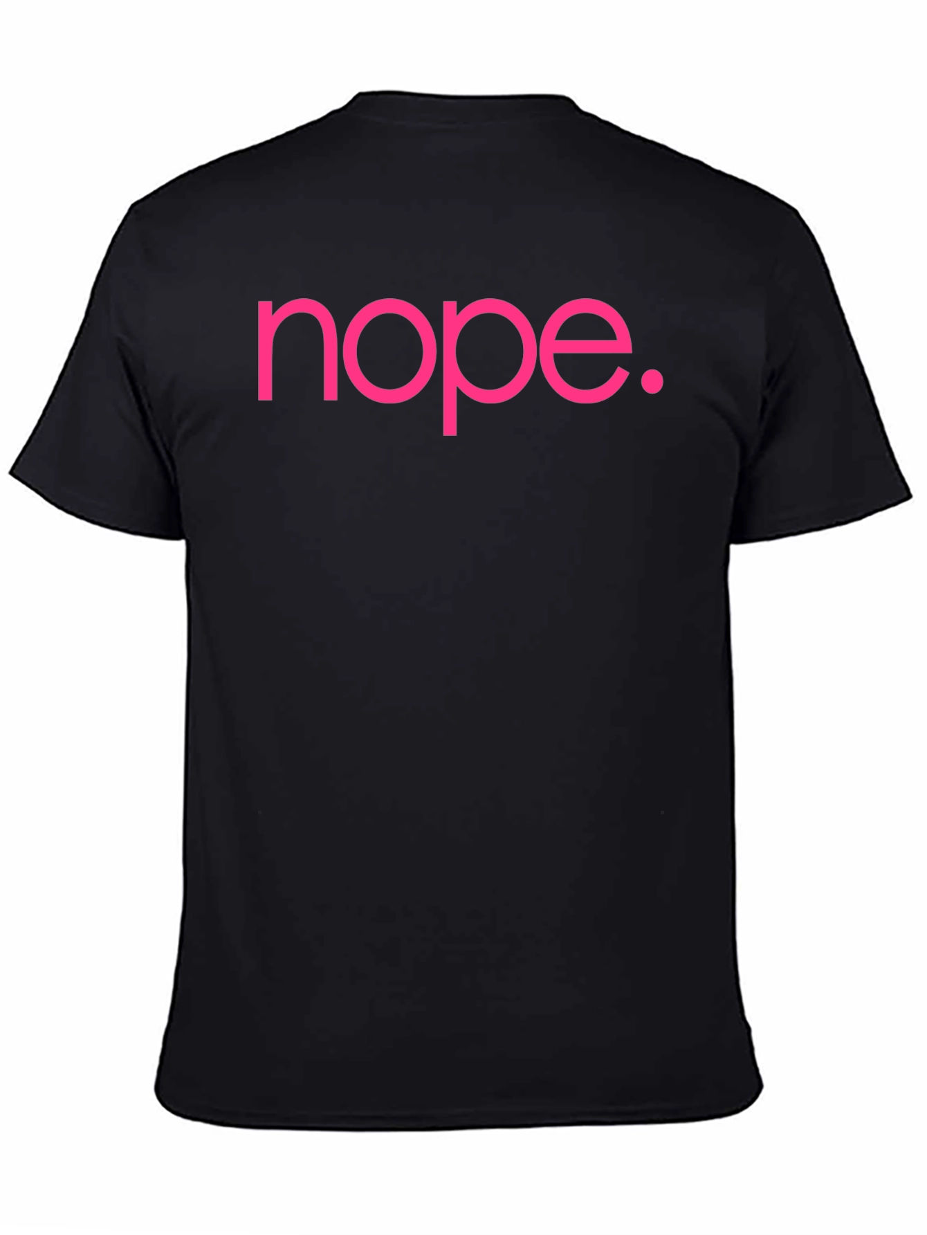 Nope Slogan Graphic Tee - Casual Cotton T-Shirt