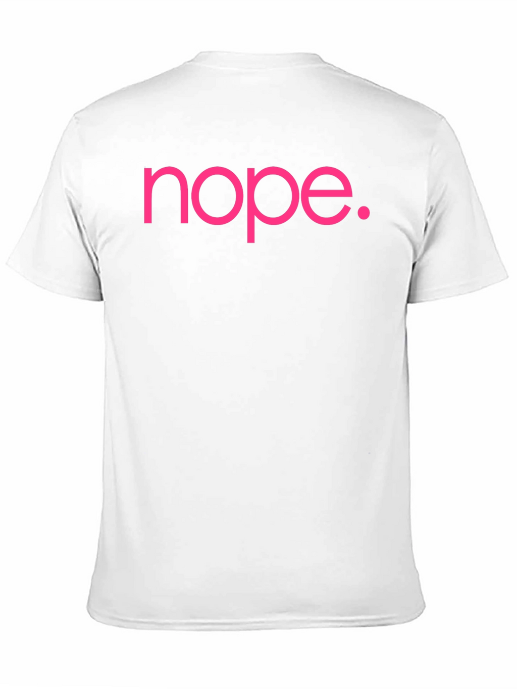 Nope Slogan Graphic Tee - Casual Cotton T-Shirt