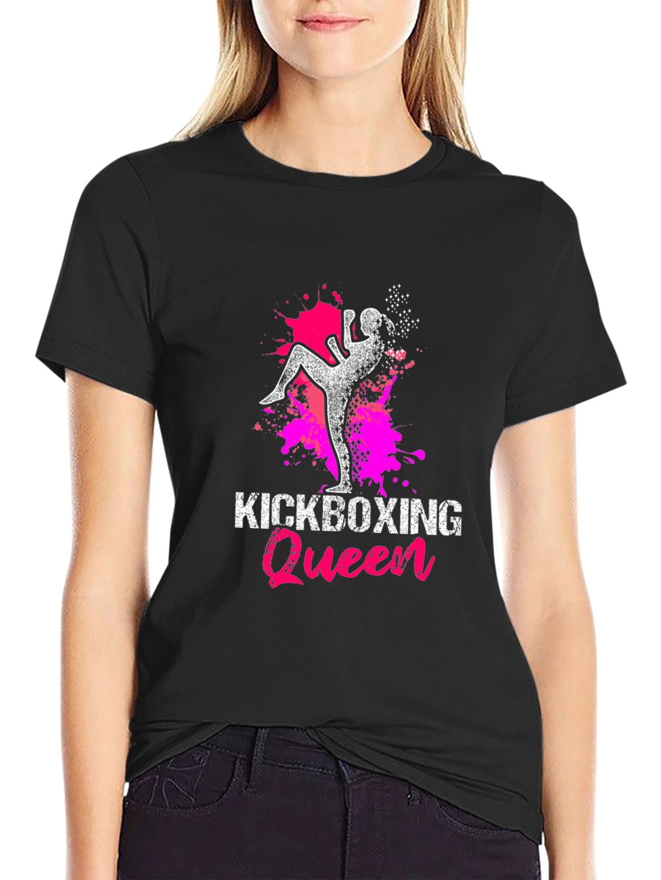 Kickboxing Queen T-Shirt - Black
