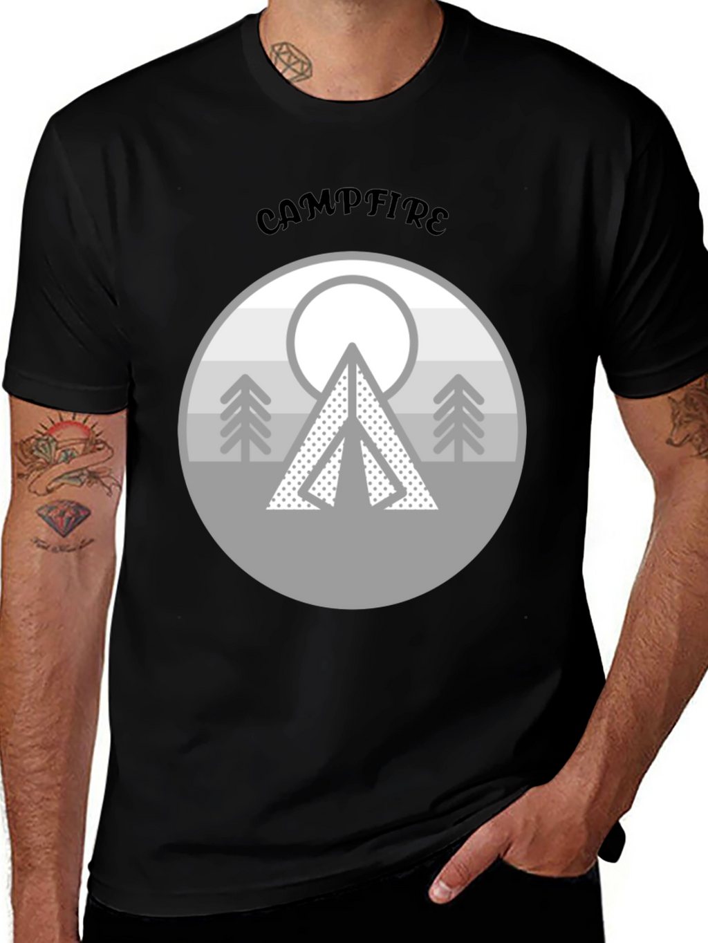 Campfire Design T-Shirt