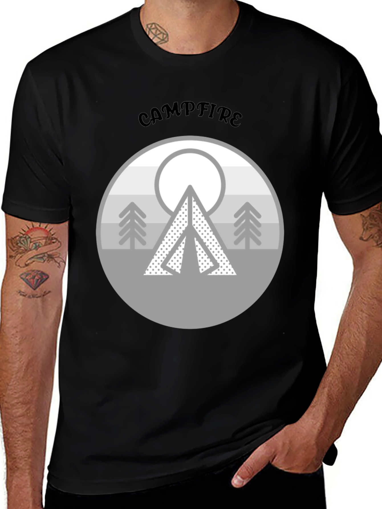 Campfire Design T-Shirt