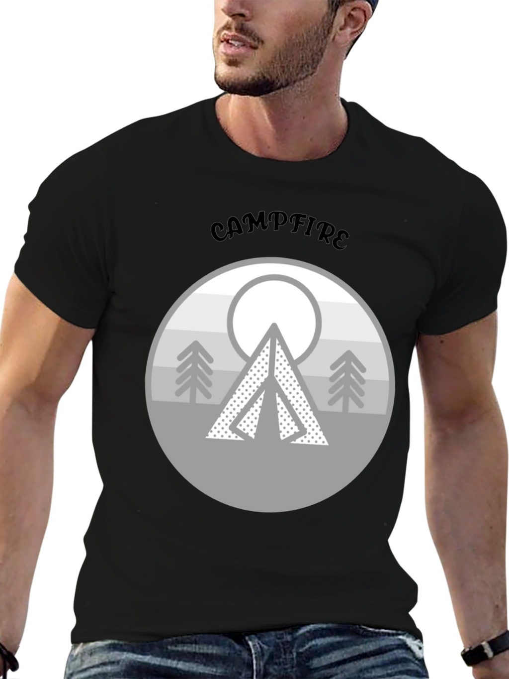 Campfire Design T-Shirt