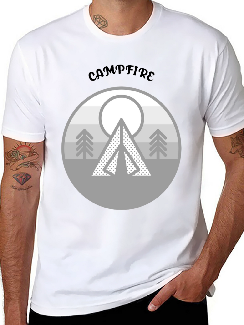 Campfire Design T-Shirt
