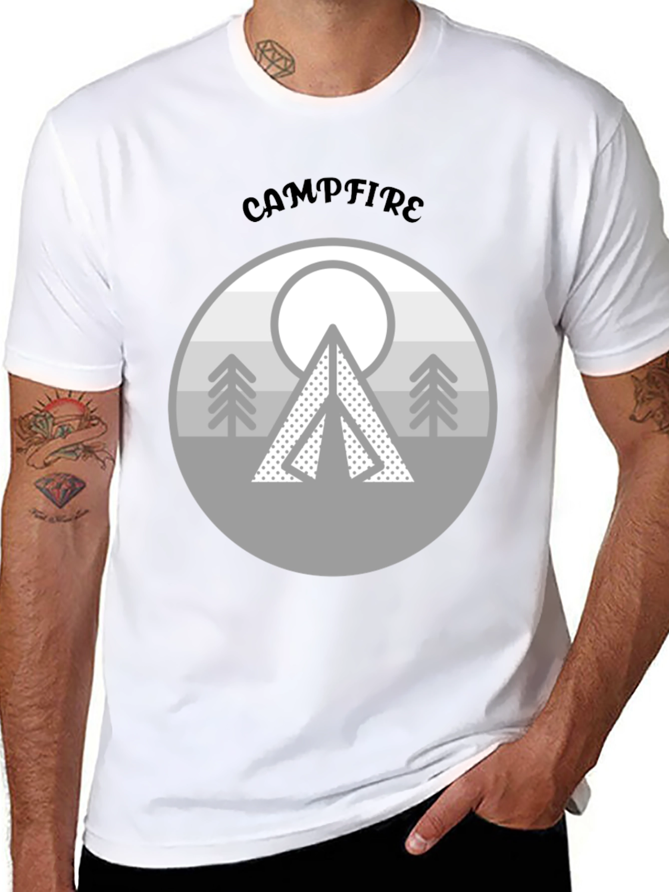 Campfire Design T-Shirt