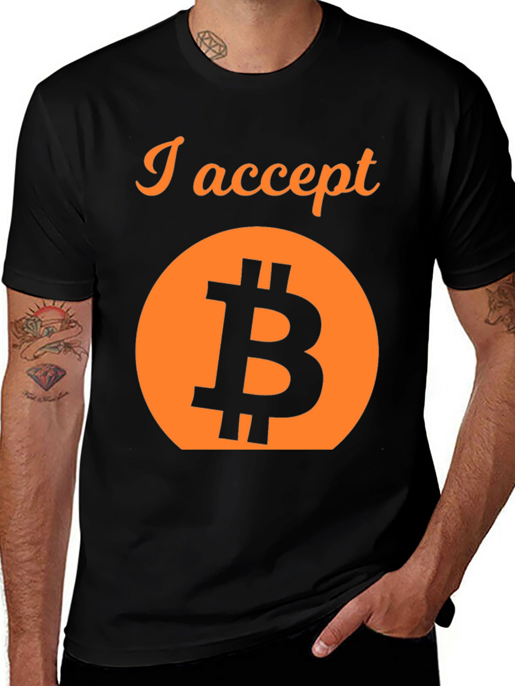 I Accept Bitcoin Crypto T-Shirt