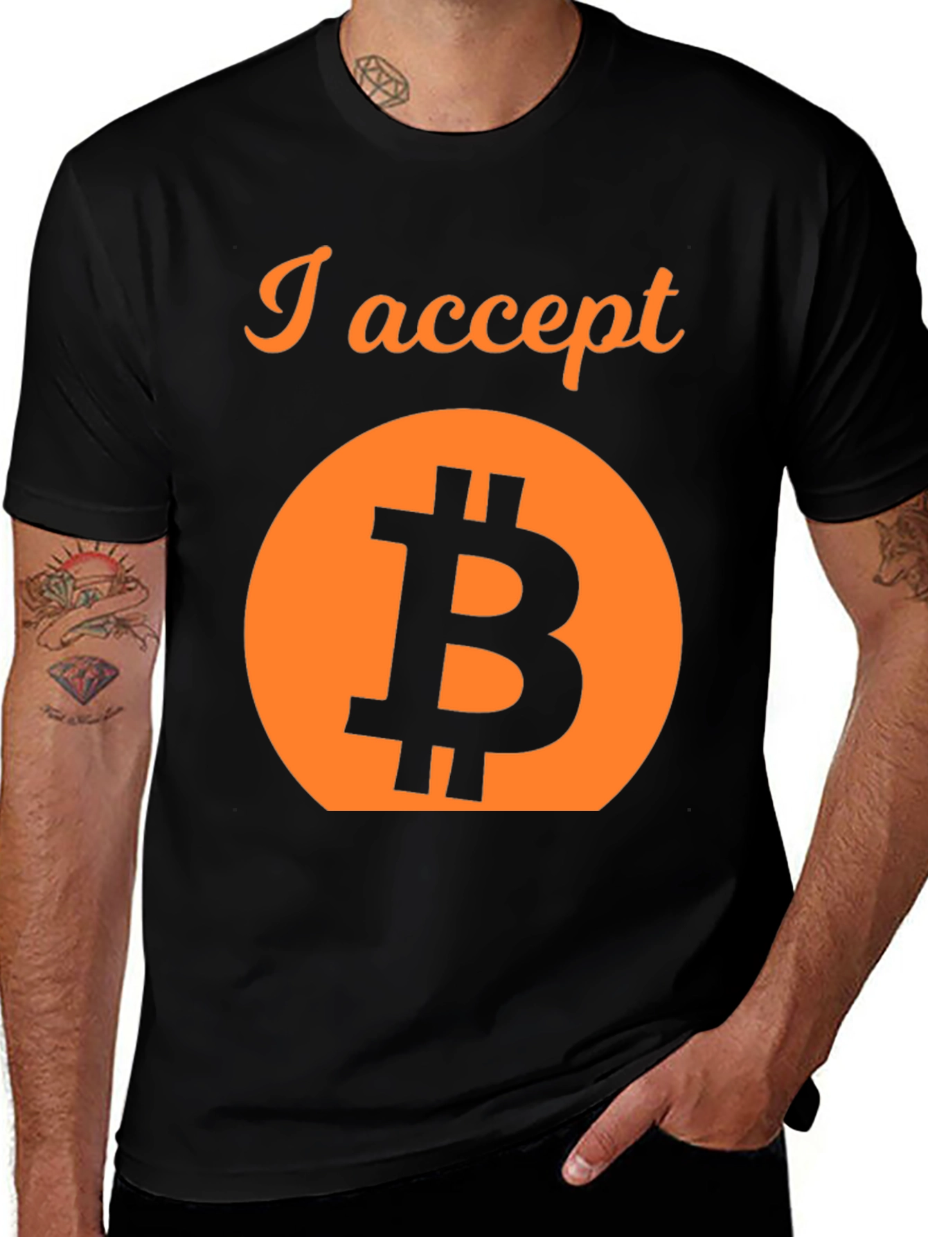 I Accept Bitcoin Crypto T-Shirt