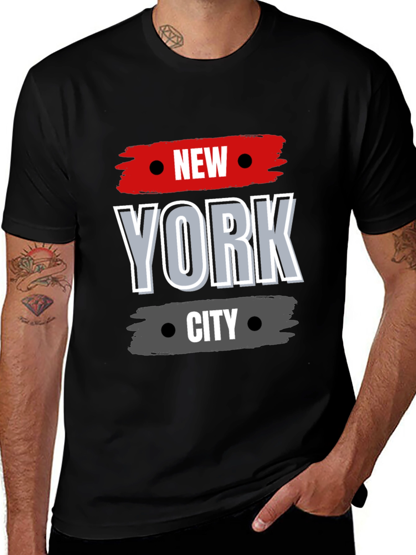 New York City Graphic Tee - Stylish Black T-Shirt