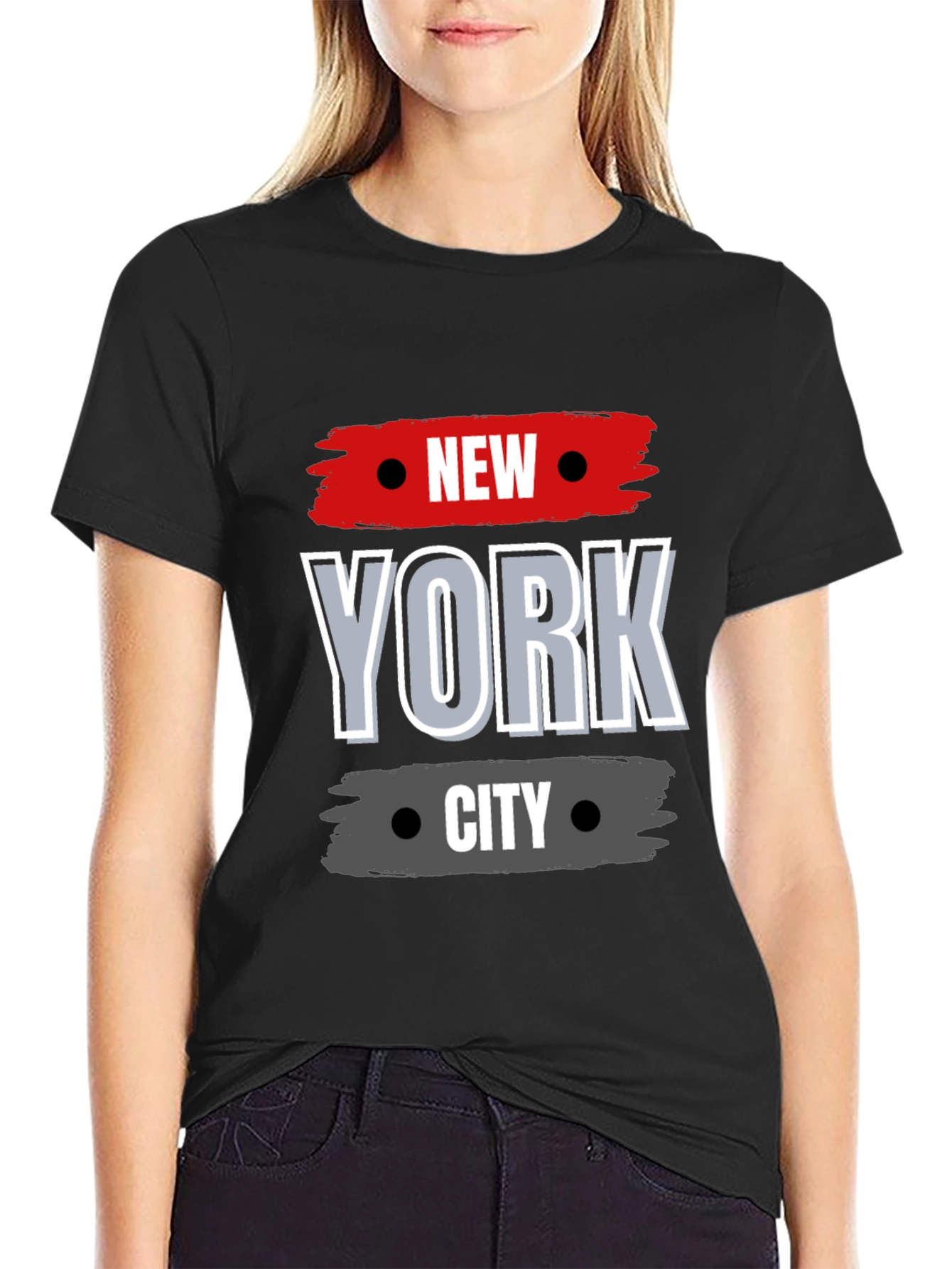New York City Graphic Tee - Stylish Black T-Shirt
