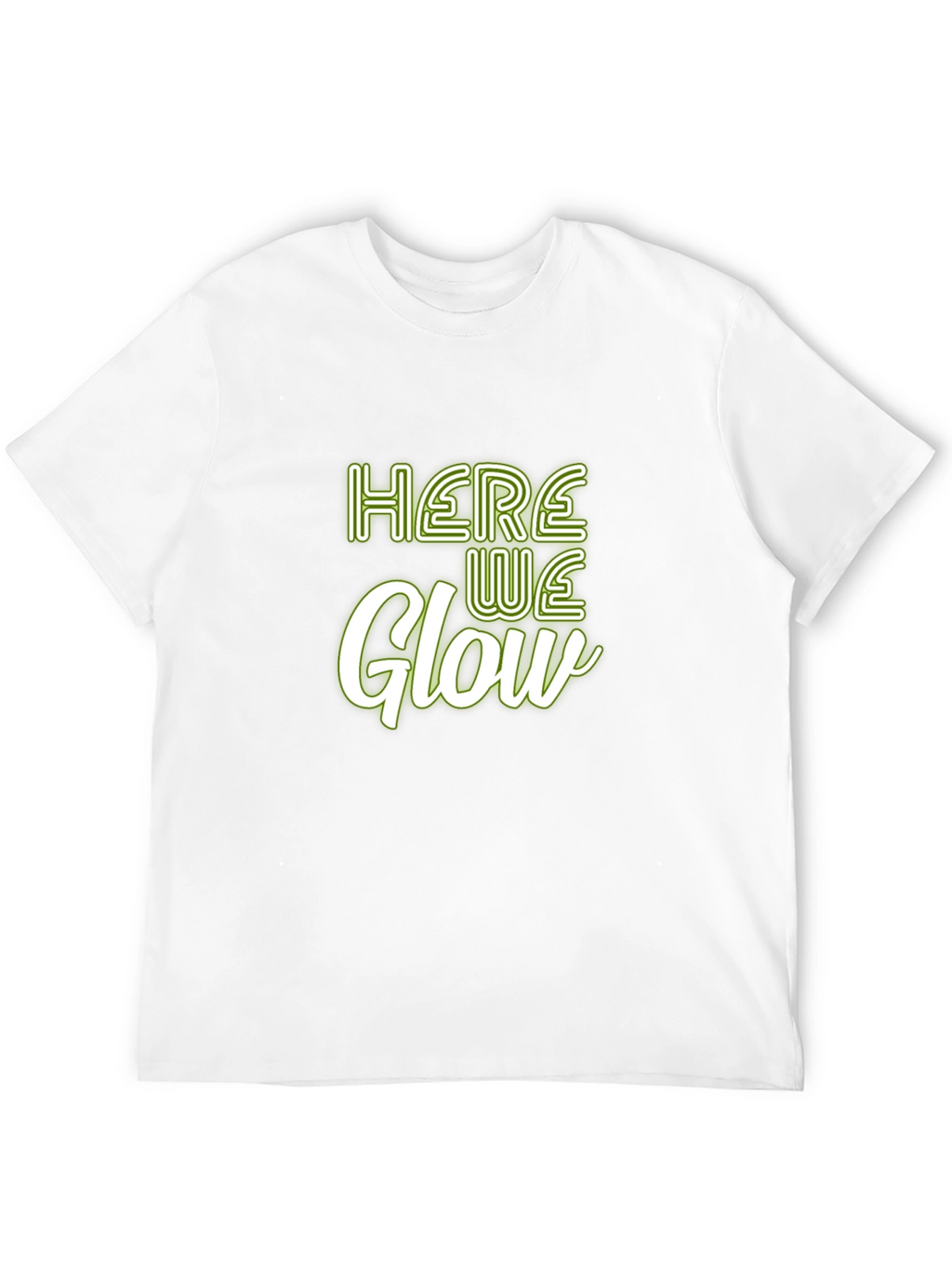 Here We Glow Graphic Tee - Soft Cotton Blend