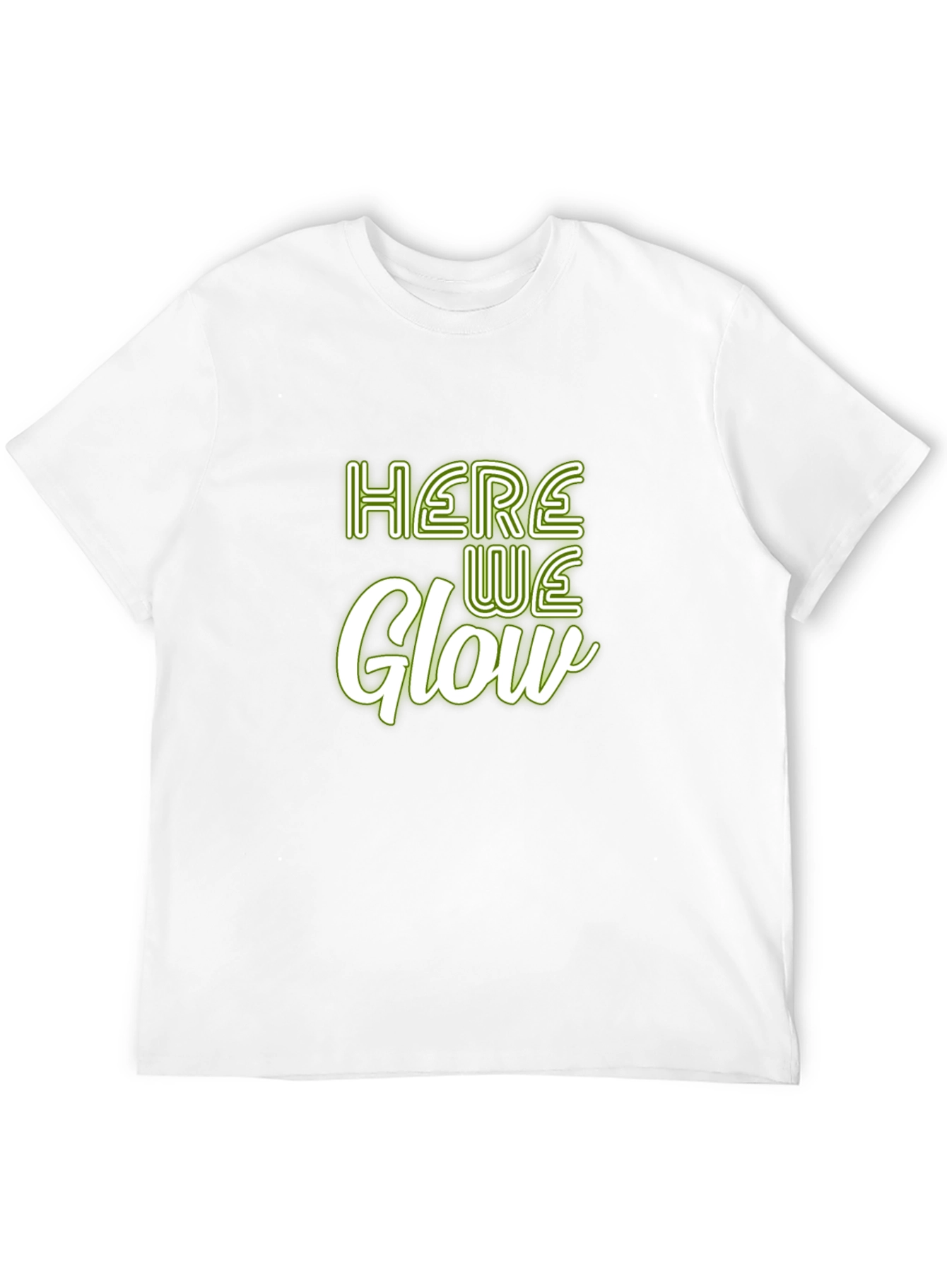 Here We Glow Graphic Tee - Soft Cotton Blend