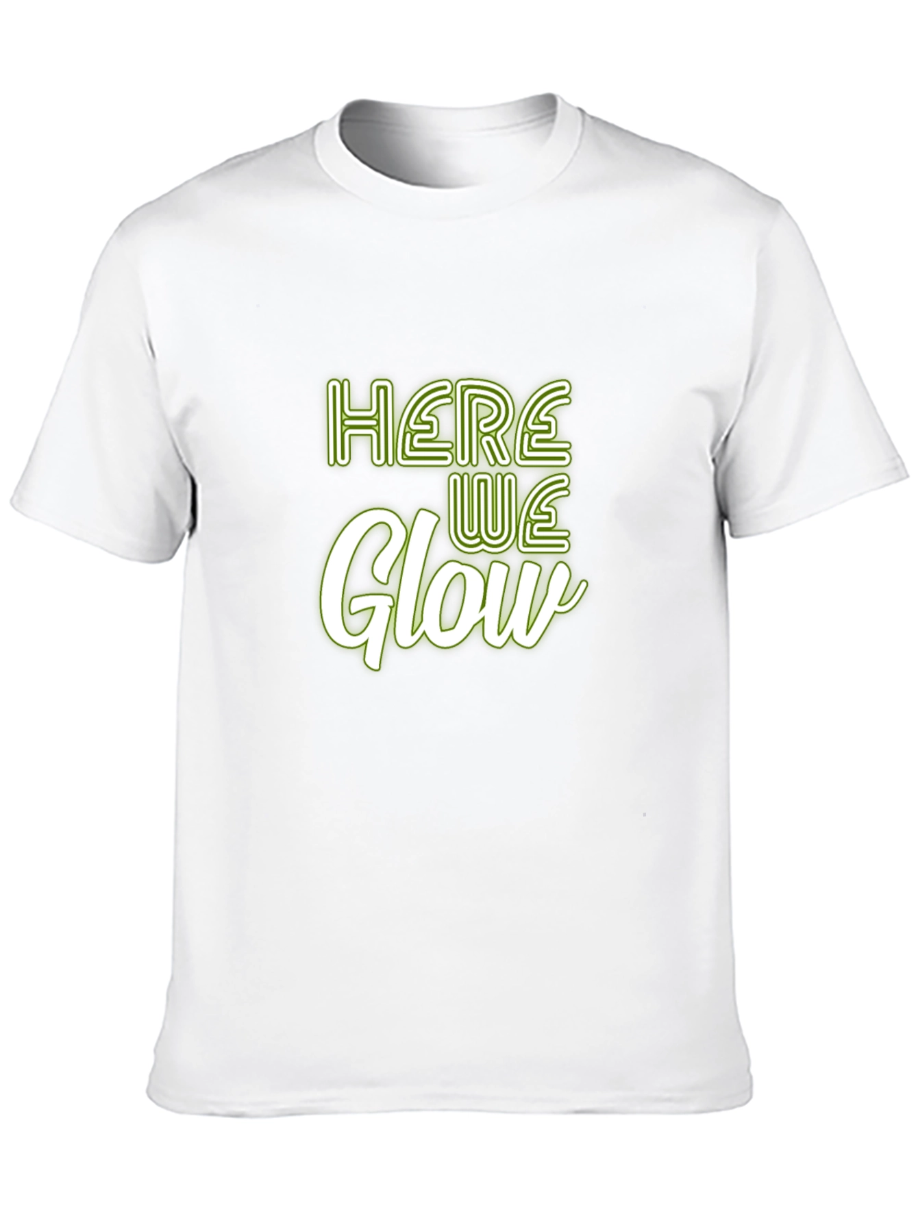Here We Glow Graphic Tee - Soft Cotton Blend