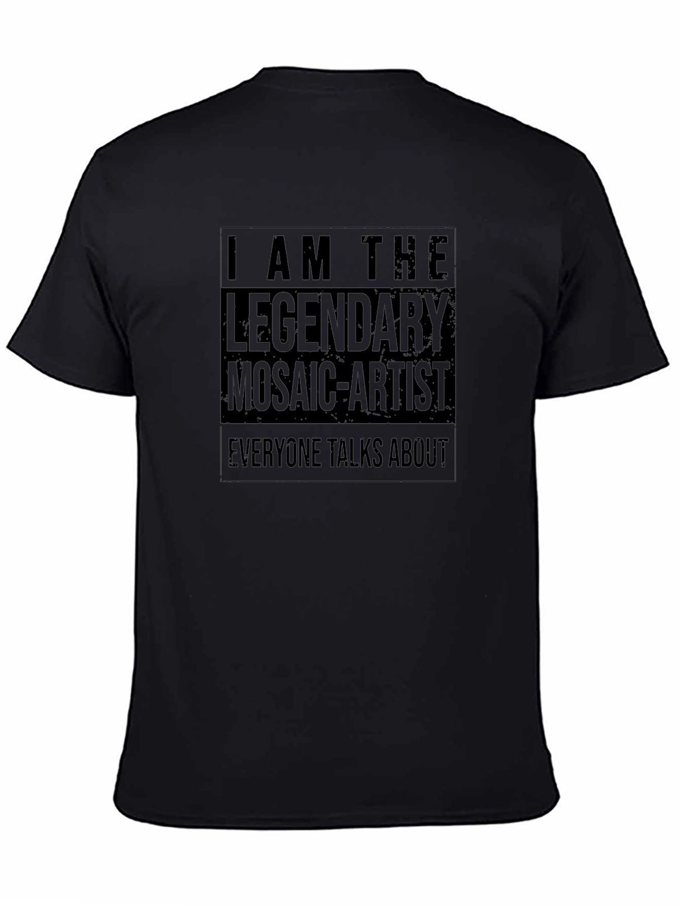 Legendary Mosaic Artist Graphic T-Shirt - Black