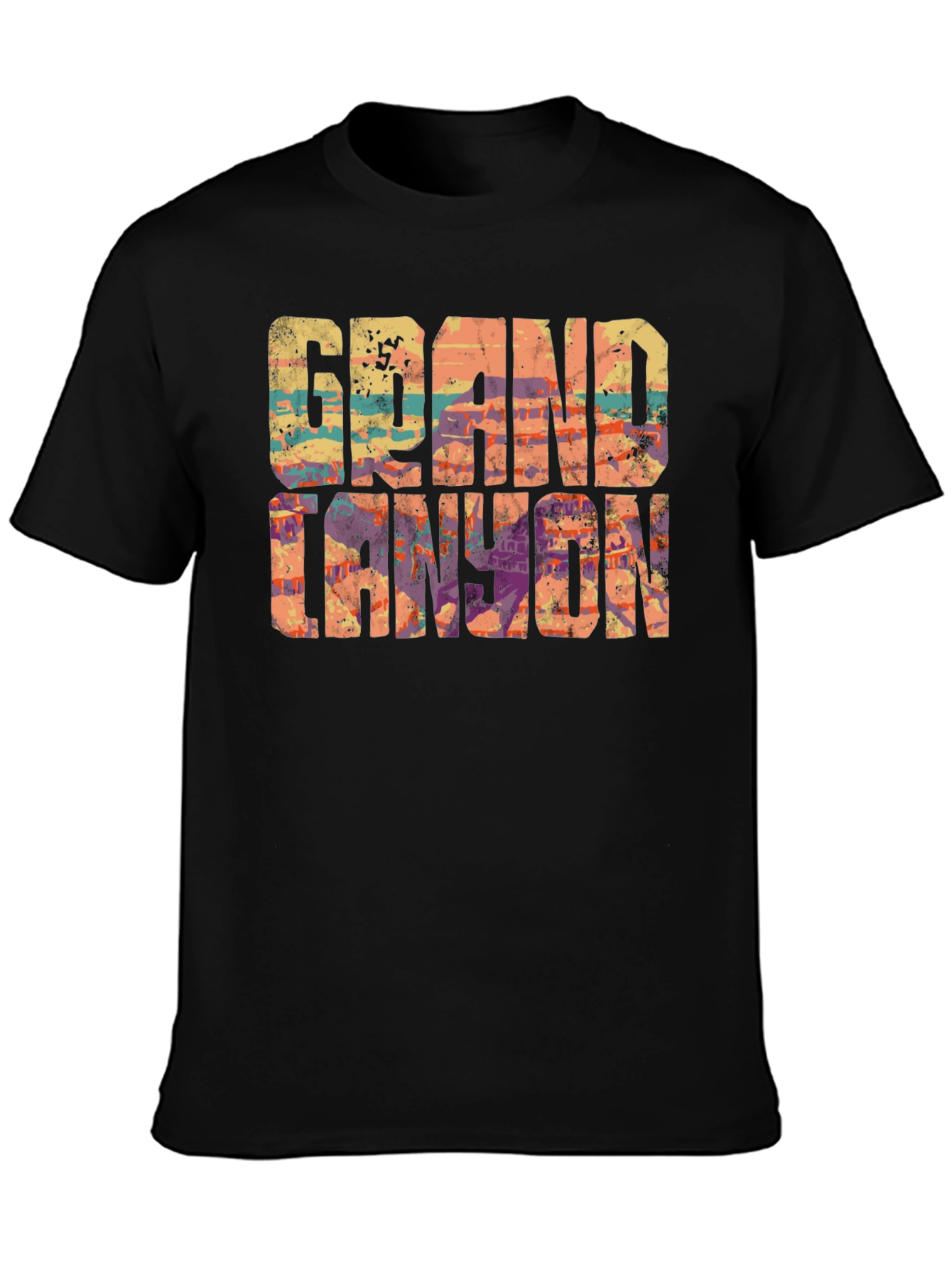 Grand Canyon Graphic T-Shirt - Black Crew Neck Tee
