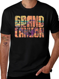 Grand Canyon Graphic T-Shirt - Black Crew Neck Tee