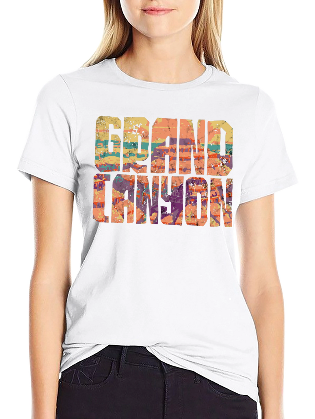 Grand Canyon Graphic T-Shirt - Black Crew Neck Tee