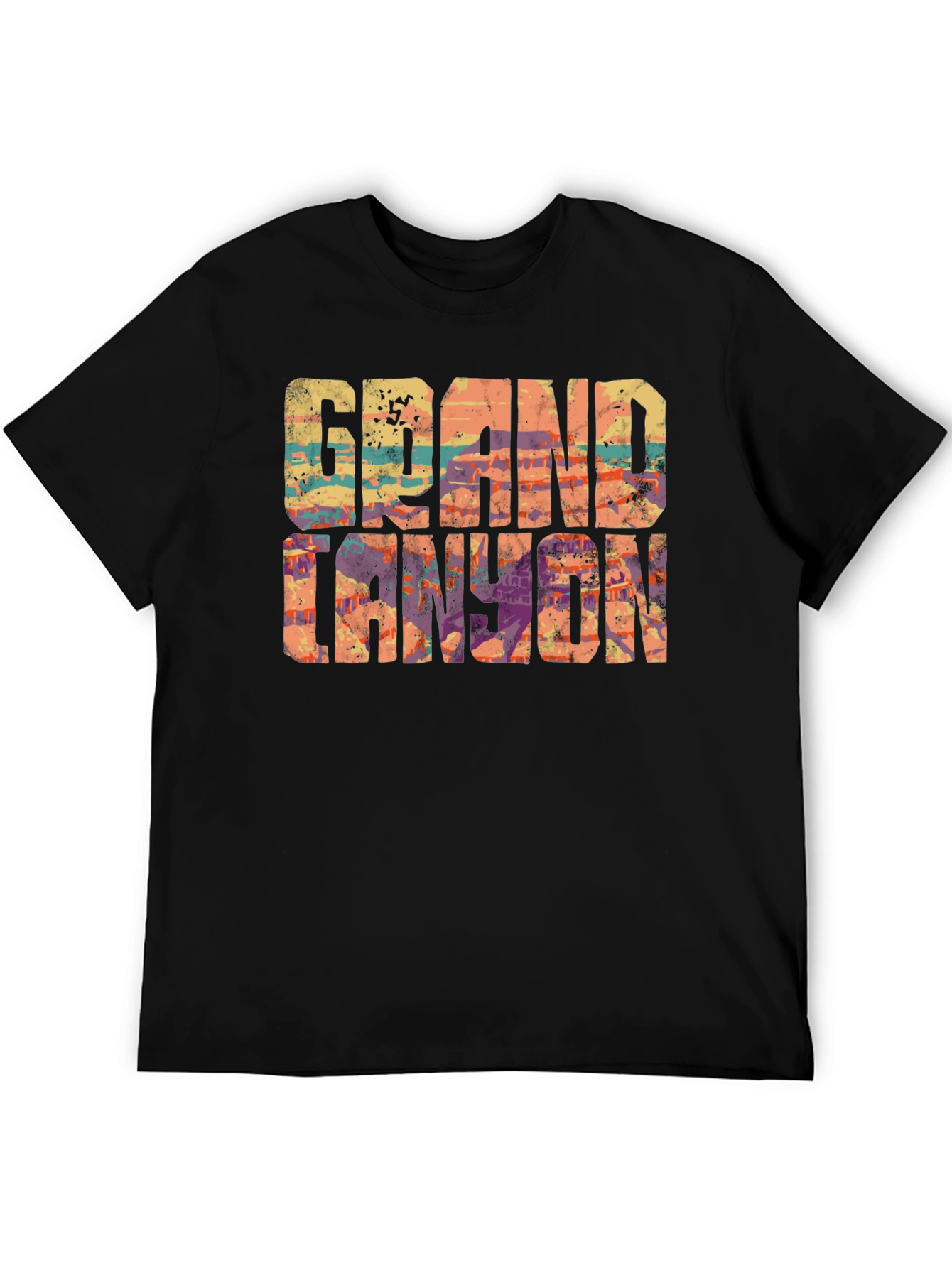 Grand Canyon Graphic T-Shirt - Black Crew Neck Tee