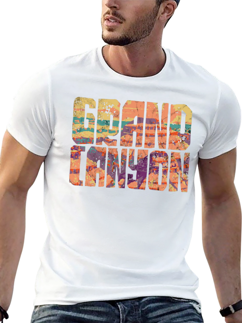 Grand Canyon Graphic T-Shirt - Black Crew Neck Tee