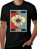 I Love Spring Floral Graphic T-Shirt